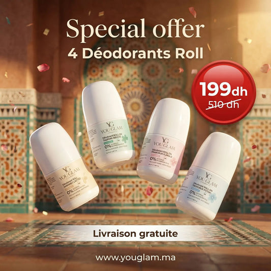 Pack Déodorant Roll – Fraîcheur & Confort (4 produits au choix + 1 offert)